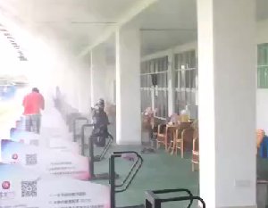 高尔夫球场喷雾降温案例